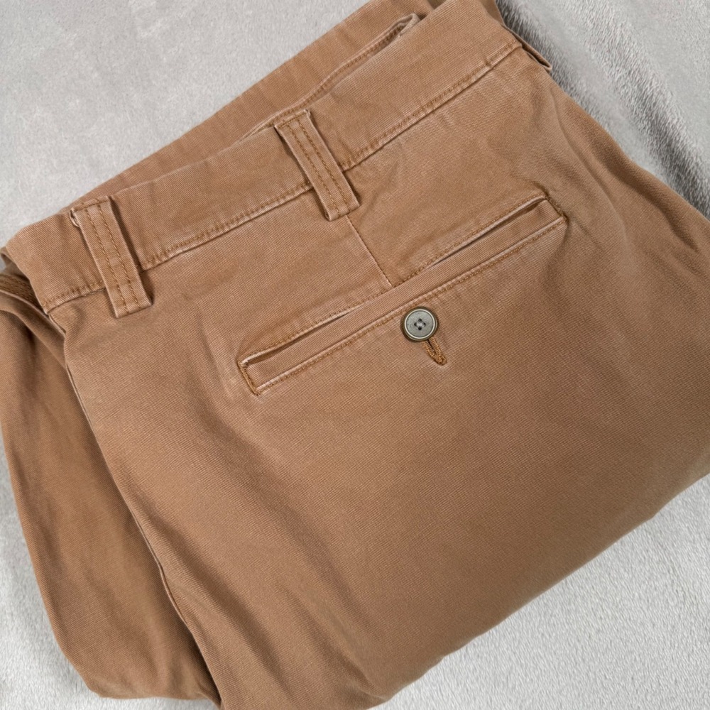 Duluth Trading Co Flex Ballroom Khakis Mens 40x32 Brown Relaxed Fit Work Pants